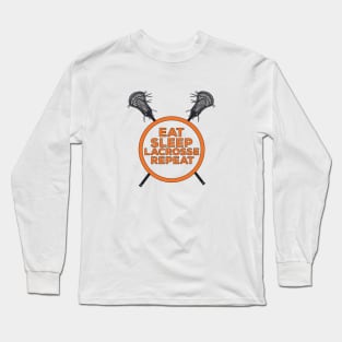 Eat Sleep Lacrosse Repeat Long Sleeve T-Shirt